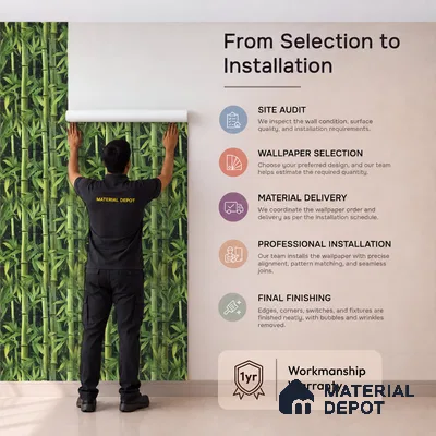 170-54 | 9.6 Meter x 20.87 Inches Nature Look Wallpaper - 54.77 Sq. Ft. | Minimum 15% wastage during installation