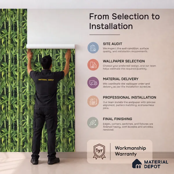 170-54 | 9.6 Meter x 20.87 Inches Nature Look Wallpaper - 54.77 Sq. Ft. | Minimum 15% wastage during installation