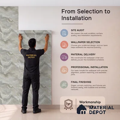 8068 | 10 Meter x 21 Inches Stone Look Wallpaper - 57.41 Sq. Ft.
