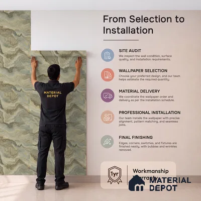 8069 | 10 Meter x 21 Inches Stone Look Wallpaper - 57.41 Sq. Ft.