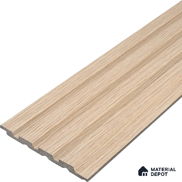 Wooden Look PN 00669 8 ft x 4.8 inch Charcoal Panel - 11 mm | Suitable for Feature Wall, TV Unit & Living Room | Width is Subjected to 5% Variation