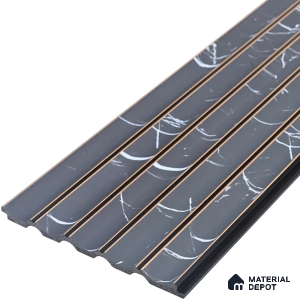 Dark Grey Marble Look PN 05543 8 ft x 6 inch Charcoal Panel - 7 mm | Suitable for Feature Wall, TV Unit & Living Room | Width is Subjected to 5% Variation