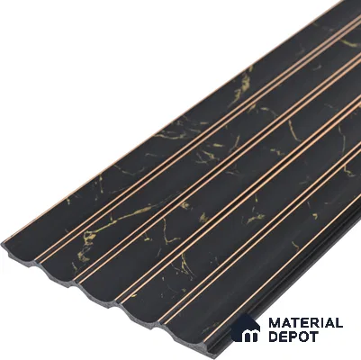 Graphite Black Marble Look PN 05544 8 ft x 6 inch Charcoal Panel - 7 mm | Suitable for Feature Wall, TV Unit & Living Room | Width is Subjected to 5% Variation