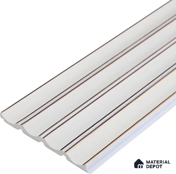 PN 06805 8 ft x 5 inch Charcoal Louvers/Panels - 12 mm