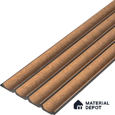 PN 06807 8 ft x 5 inch Charcoal Louvers/Panels - 12 mm