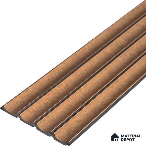 PN 06807 8 ft x 5 inch Charcoal Louvers/Panels - 12 mm