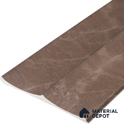 Mocha Brown Marble Look PN 06857 9.2 ft x 7.8 inch Charcoal Panel - 16 mm | Suitable for Living Room, Bedroom & TV Cabinet | Width is Subjected to 5% Variation
