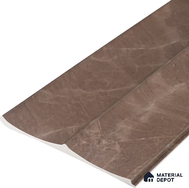 Mocha Brown Marble Look PN 06857 9.2 ft x 7.8 inch Charcoal Panel - 16 mm | Suitable for Living Room, Bedroom & TV Cabinet | Width is Subjected to 5% Variation