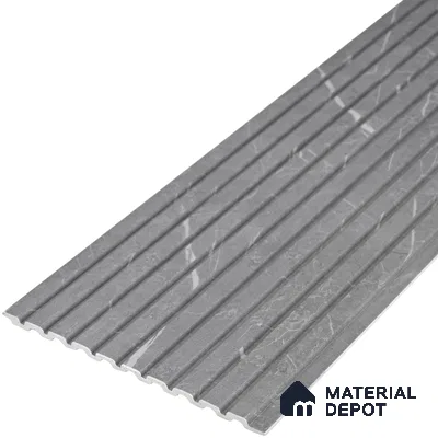 PN 06902 8 ft x 6 inch Charcoal Louvers/Panels - 6 mm