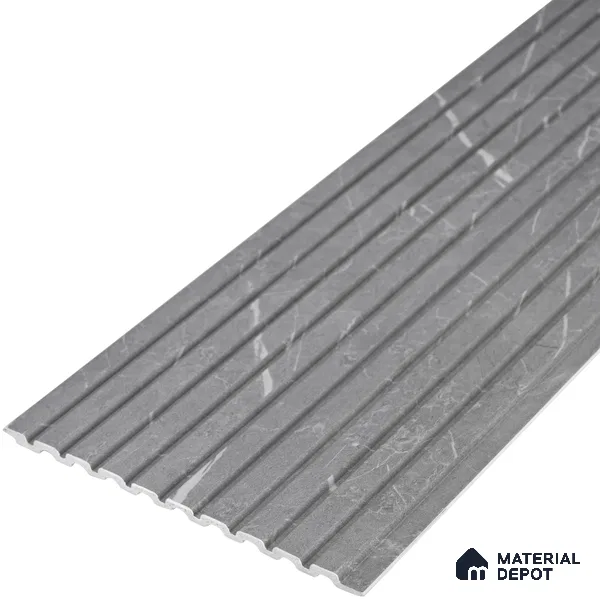 PN 06902 8 ft x 6 inch Charcoal Louvers/Panels - 6 mm