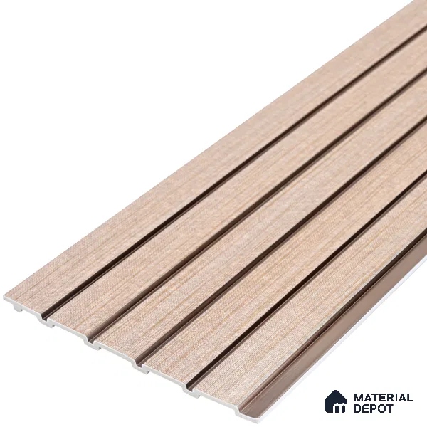 Cappuccino Beige Fabric Look PN 06937 8 ft x 6 inch Charcoal Panel - 6 mm | Suitable for Living Room, Bedroom & TV Cabinet | Width is Subjected to 5% Variation
