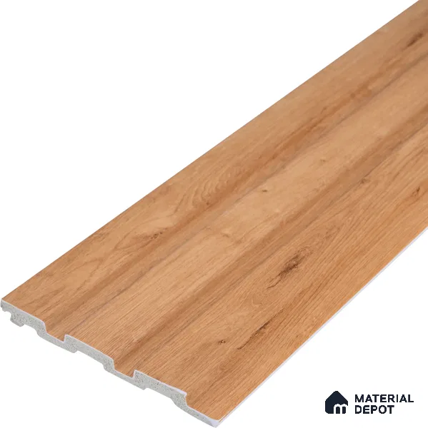 Wooden Look PN 07701 9.1 ft x 4.9 inch Charcoal Panel - 12 mm | Suitable for Living Room, Bedroom & TV Cabinet | Width is Subjected to 5% Variation