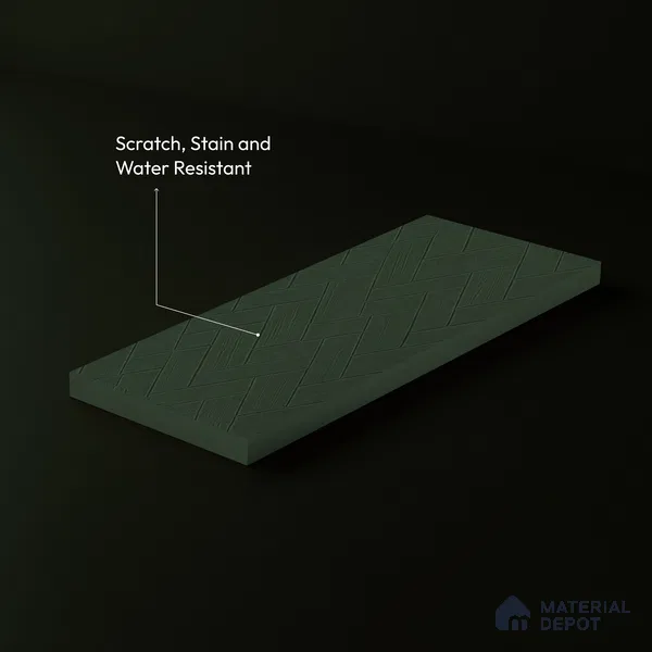 Patterned Look LM 23468 (AW 38 415) Satin Olive 8 ft x 4 ft Aged Wood Finish Decorative Laminate - 1 mm | Suitable for TV Unit, Wardrobe, Kitchen Cabinets