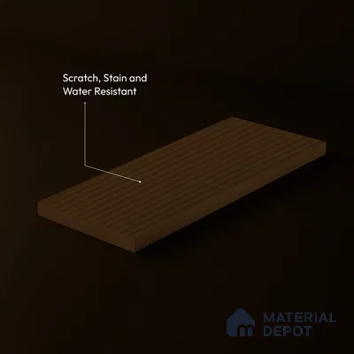 Fluted Solid Color Look LM 23502 Cedar plank 8 ft x 4 ft Bamboo Bliss Finish Decorative Laminate - 1 mm | Suitable for TV Unit, Wardrobe, Kitchen Cabinets