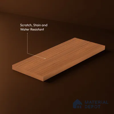 Wooden Fluted Look LM 23504 (BB 7118) Sunrise Oak 8 ft x 4 ft Bamboo Bliss Finish Decorative Laminate - 1 mm | Suitable for TV Unit, Wardrobe, Kitchen Cabinets