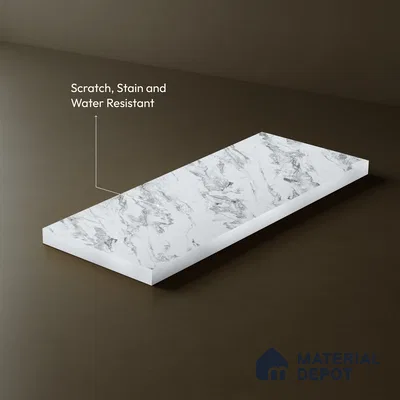 LM 23506 (AT 07 7283) Calacatta Cloud 8 ft x 4 ft Aurora Twilight Finish Decorative Laminate - 1 mm | Suitable for TV Unit, Wardrobe, Kitchen Cabinets