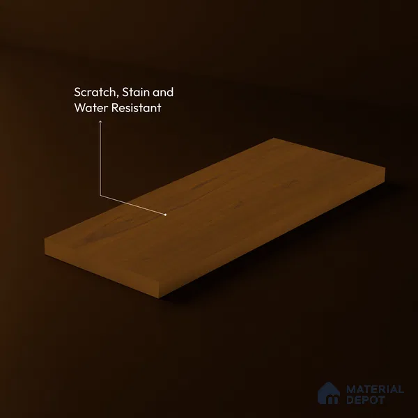 Wooden Look LM 23507 Cinnamon Spice 8 ft x 4 ft Amber Oak Finish Decorative Laminate - 1 mm | Suitable for TV Unit, Wardrobe, Kitchen Cabinets