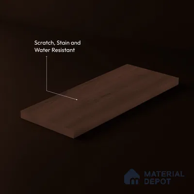 Wooden Look LM 23509 Midnight Mahogany 8 ft x 4 ft Amber Oak Finish Decorative Laminate - 1 mm | Suitable for TV Unit, Wardrobe, Kitchen Cabinets