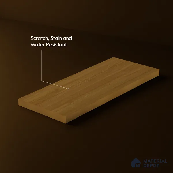 Wooden Look LM 23510 Golden Honey 8 ft x 4 ft Amber Oak Finish Decorative Laminate - 1 mm | Suitable for TV Unit, Wardrobe, Kitchen Cabinets