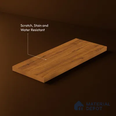 Wooden Look LM 23513 (AO 09 7116) Sun Dappled 8 ft x 4 ft Amber Oak Finish Decorative Laminate - 1 mm | Suitable for TV Unit, Wardrobe, Kitchen Cabinets