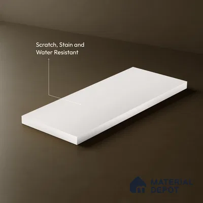LM 23515 (SMT 406) Off White 8 ft x 4 ft Super Matte Finish Decorative Laminate - 1 mm | Suitable for Living Room, Kitchen, Office