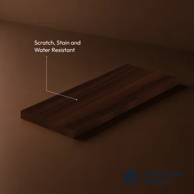 Wooden Look LM 23529 (AR 30 7297) Dark Walnut 8 ft x 4 ft Antique Real Finish Decorative Laminate - 1 mm | Suitable for TV Unit, Wardrobe, Kitchen Cabinets