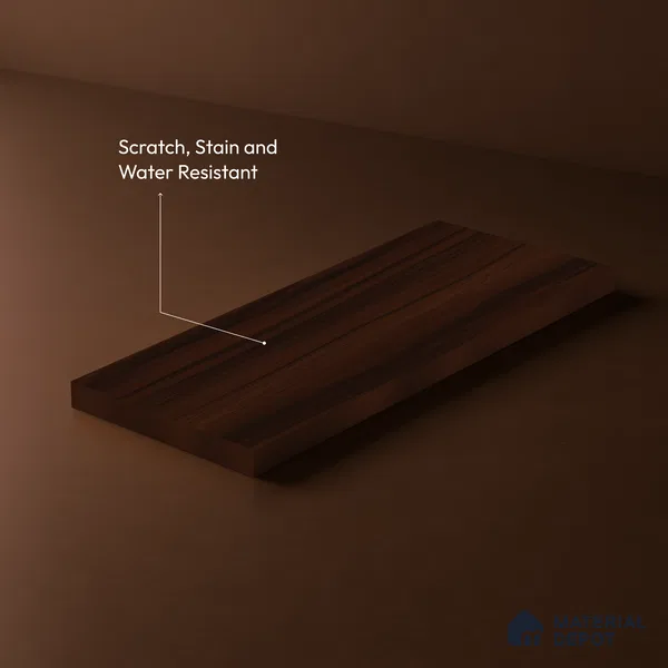 Wooden Look LM 23529 (AR 30 7297) Dark Walnut 8 ft x 4 ft Antique Real Finish Decorative Laminate - 1 mm | Suitable for TV Unit, Wardrobe, Kitchen Cabinets