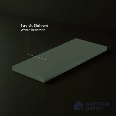 LM 23532 (SMT 415) Satin Olive 8 ft x 4 ft Super Matte Finish Decorative Laminate - 1 mm | Suitable for Living Room, Kitchen, Office