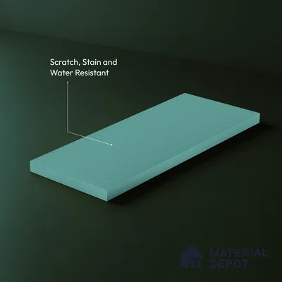 Fluted Solid Color Look LM 23533 (MF 430) Sky Blue 8 ft x 4 ft Micro Fluted Finish Decorative Laminate - 1 mm | Suitable for TV Unit, Wardrobe, Kitchen Cabinets