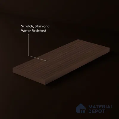 Wooden Fluted Look LM 23534 Wenge Wood 8 ft x 4 ft Bamboo Bliss Finish Decorative Laminate - 1 mm | Suitable for TV Unit, Wardrobe, Kitchen Cabinets