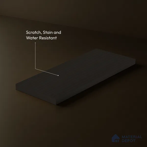 Fluted Solid Color Look LM 23537 (BB 924) Cinder Night Sky 8 ft x 4 ft Aged Radiance Finish Decorative Laminate - 1 mm | Suitable for TV Unit, Wardrobe, Kitchen Cabinets