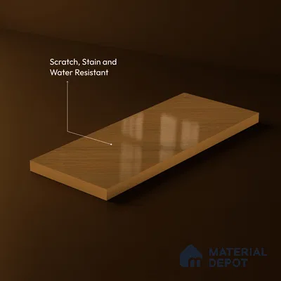 Wooden Look LM 23544 Honeydew Maple 8 ft x 4 ft Silky PU Finish Decorative Laminate - 1 mm | Suitable for TV Unit, Wardrobe, Kitchen Cabinets