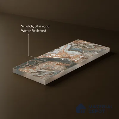 LM 23550 Copper Canyon 8 ft x 4 ft Antique Finish Decorative Laminate - 1 mm | Suitable for TV Unit, Wardrobe, Kitchen Cabinets