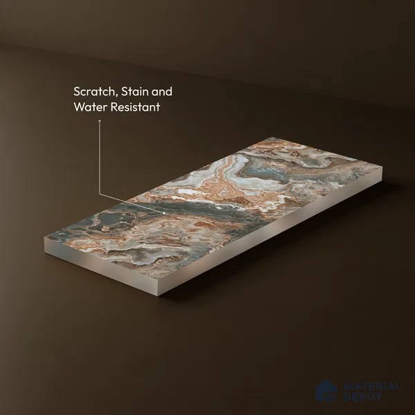 LM 23550 Copper Canyon 8 ft x 4 ft Antique Finish Decorative Laminate - 1 mm | Suitable for TV Unit, Wardrobe, Kitchen Cabinets