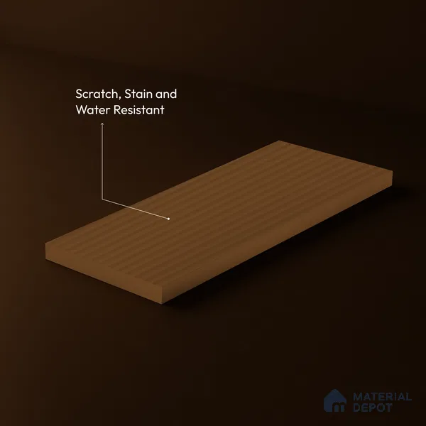 Wooden Fluted Look LM 23554 (BB 902) Butterscotch Swirl 8 ft x 4 ft Antique Tones Finish Decorative Laminate - 1 mm | Suitable for TV Unit, Wardrobe, Kitchen Cabinets