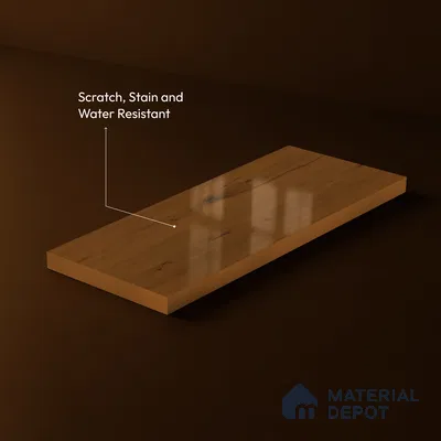 Wooden Look LM 23560 (HG 7124) Autumn Oak 8 ft x 4 ft High Gloss Finish Decorative Laminate - 1 mm | Suitable for TV Unit, Wardrobe, Kitchen Cabinets