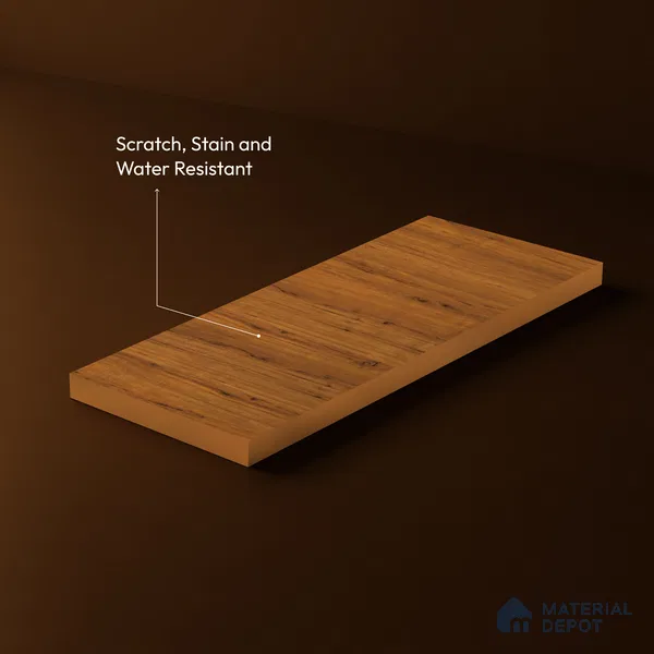 Wooden Look LM 23572 (AHO 11 7116 HZ) Cacao Bean 8 ft x 4 ft Arctic Honey Oak Finish Decorative Laminate - 1 mm | Suitable for TV Unit, Wardrobe, Kitchen Cabinets