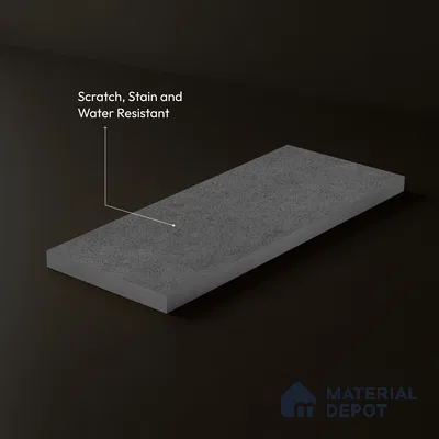 Stone Look LM 23592 (AT 08 7528) Hematite 8 ft x 4 ft Arctic Truffle Finish Decorative Laminate - 1 mm | Suitable for TV Unit, Wardrobe, Kitchen Cabinets