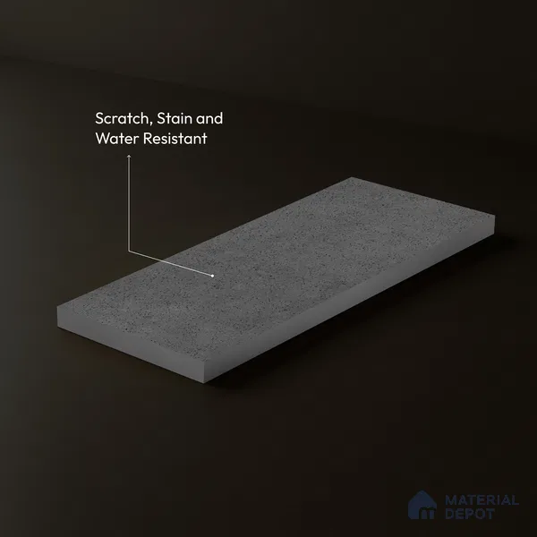 Stone Look LM 23592 (AT 08 7528) Hematite 8 ft x 4 ft Arctic Truffle Finish Decorative Laminate - 1 mm | Suitable for TV Unit, Wardrobe, Kitchen Cabinets
