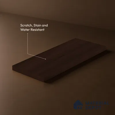Wooden Look LM 23594 Midnight Mahogany 8 ft x 4 ft Autumn Weave Finish Decorative Laminate - 1 mm | Suitable for TV Unit, Wardrobe, Kitchen Cabinets