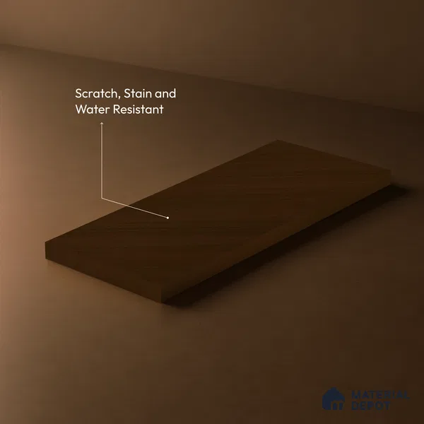 Wooden Look LM 23606 (SF 7299) Starlight Oak 8 ft x 4 ft Suede Finish Decorative Laminate - 1 mm | Suitable for TV Unit, Wardrobe, Kitchen Cabinets