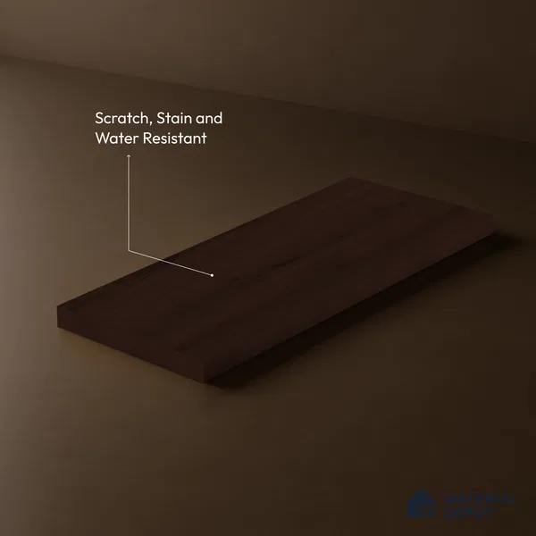Wooden Look LM 23611 (SF 7126) Midnight Mahogany 8 ft x 4 ft Suede Finish Decorative Laminate - 1 mm | Suitable for TV Unit, Wardrobe, Kitchen Cabinets