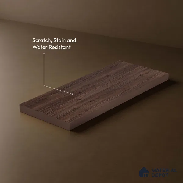 Wooden Look LM 18316 8 ft x 4 ft Texture Finish Decorative Laminate - 1.25 mm | Suitable for TV Unit, Wardrobe, Kitchen Cabinets