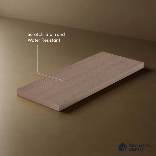 Brown Abstract Look LM 18318 8 ft x 4 ft Texture Finish Decorative Laminate - 1.25 mm | Suitable for TV Unit, Wardrobe, Kitchen Cabinets