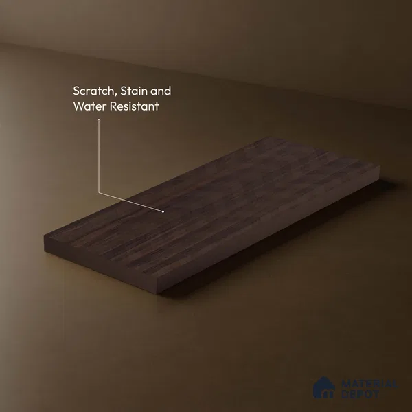 Brown Abstract Look LM 18320 8 ft x 4 ft Texture Finish Decorative Laminate - 1.25 mm | Suitable for TV Unit, Wardrobe, Kitchen Cabinets