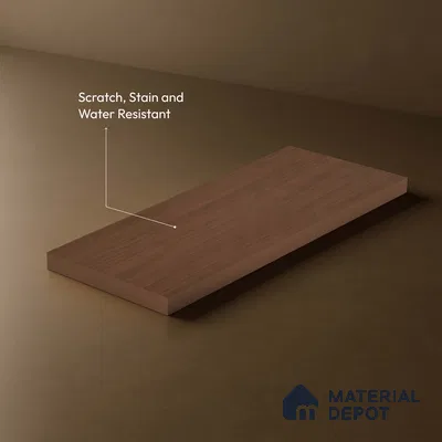 Brown Abstract Look LM 18323 8 ft x 4 ft Texture Finish Decorative Laminate - 1.25 mm | Suitable for TV Unit, Wardrobe, Kitchen Cabinets