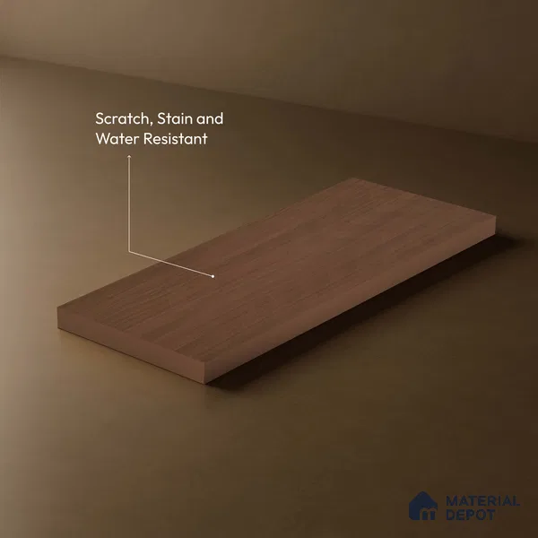 Brown Abstract Look LM 18323 8 ft x 4 ft Texture Finish Decorative Laminate - 1.25 mm | Suitable for TV Unit, Wardrobe, Kitchen Cabinets