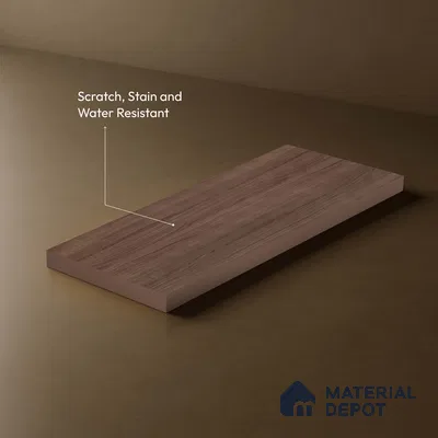 Brown Abstract Look LM 18325 8 ft x 4 ft Texture Finish Decorative Laminate - 1.25 mm | Suitable for TV Unit, Wardrobe, Kitchen Cabinets