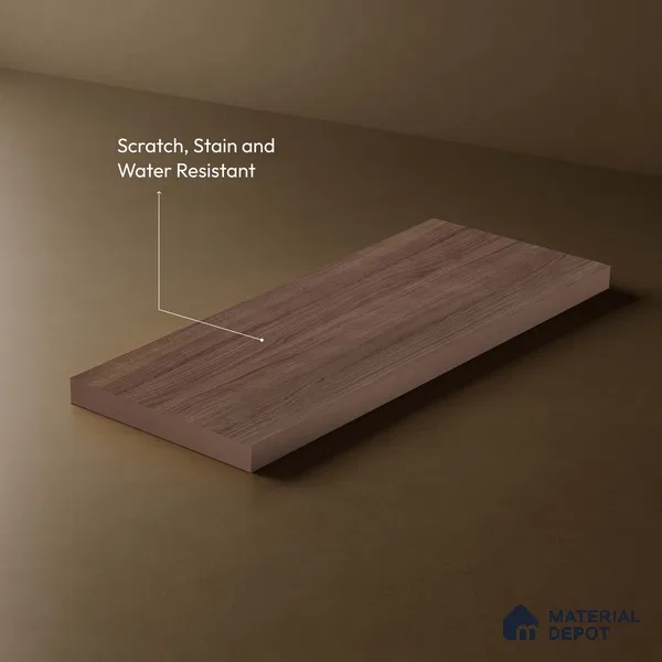Brown Abstract Look LM 18325 8 ft x 4 ft Texture Finish Decorative Laminate - 1.25 mm | Suitable for TV Unit, Wardrobe, Kitchen Cabinets