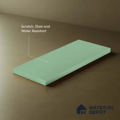 Mint Green Fluted Solid Color LM 18332 8 ft x 4 ft Texture Finish Decorative Laminate - 1.25 mm | Suitable for TV Unit,Wardrobe, Kitchen Cabinets